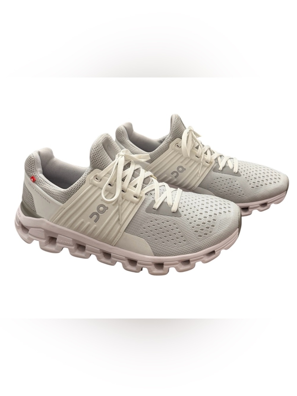ON CloudSwift Running Shoes Glacier White Grey Women’s 8.5 Athletic Gym Comfort